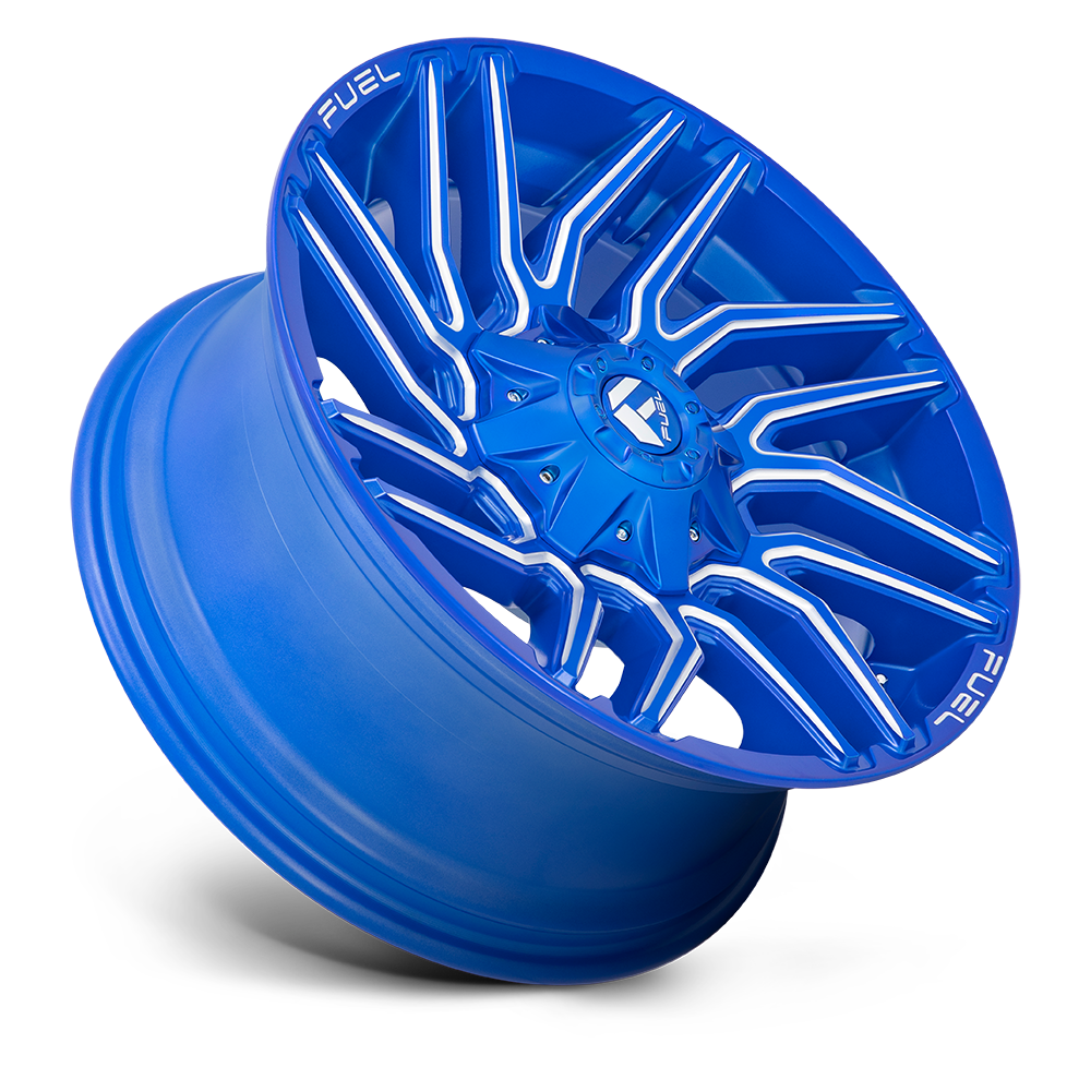 Fuel Wheels | TYPHOON Front View Blue