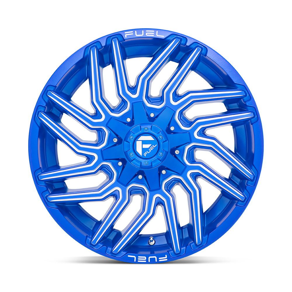 Fuel Wheels | TYPHOON Front View Blue