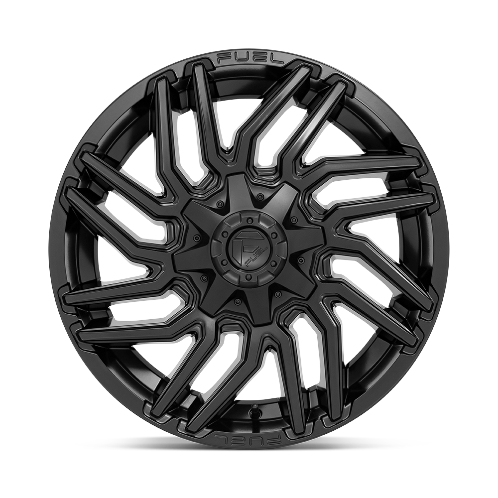 Fuel Wheels | TYPHOON Front View Black