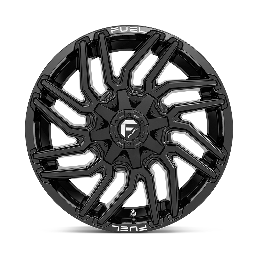 Fuel Wheels | TYPHOON Front View Black