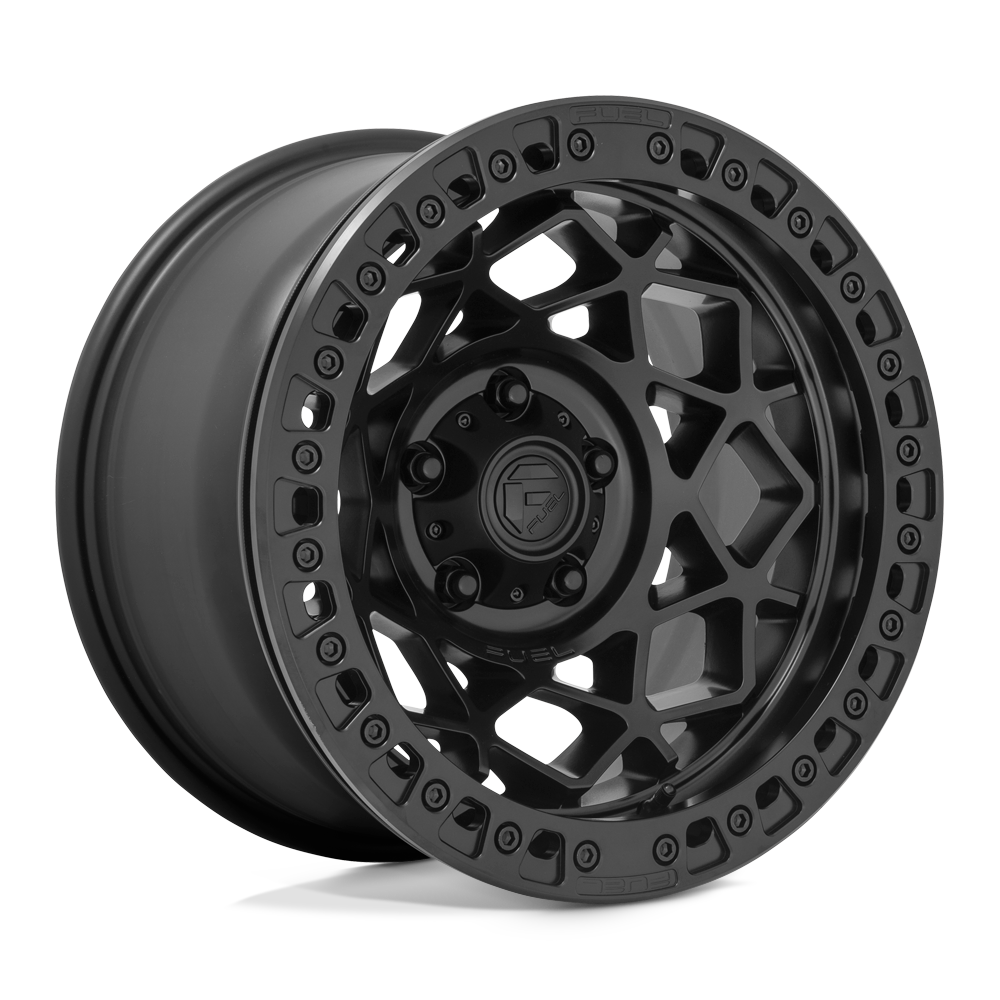 Fuel Wheels | UNIT BEADLOCK Front View Black