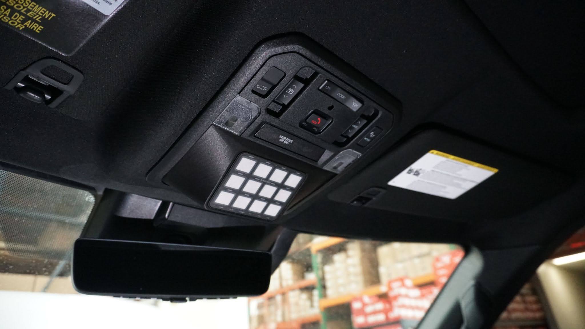 22-24 Tundra, 23-24 Sequoia, 24 Tacoma SDHQ Built Toyota Overhead Switch Pros Keypad Mount