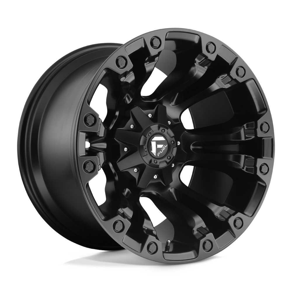 Fuel Wheels | VAPOR Front View Black