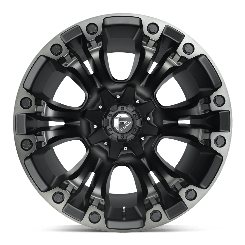 Fuel Wheels | VAPOR Front View Black