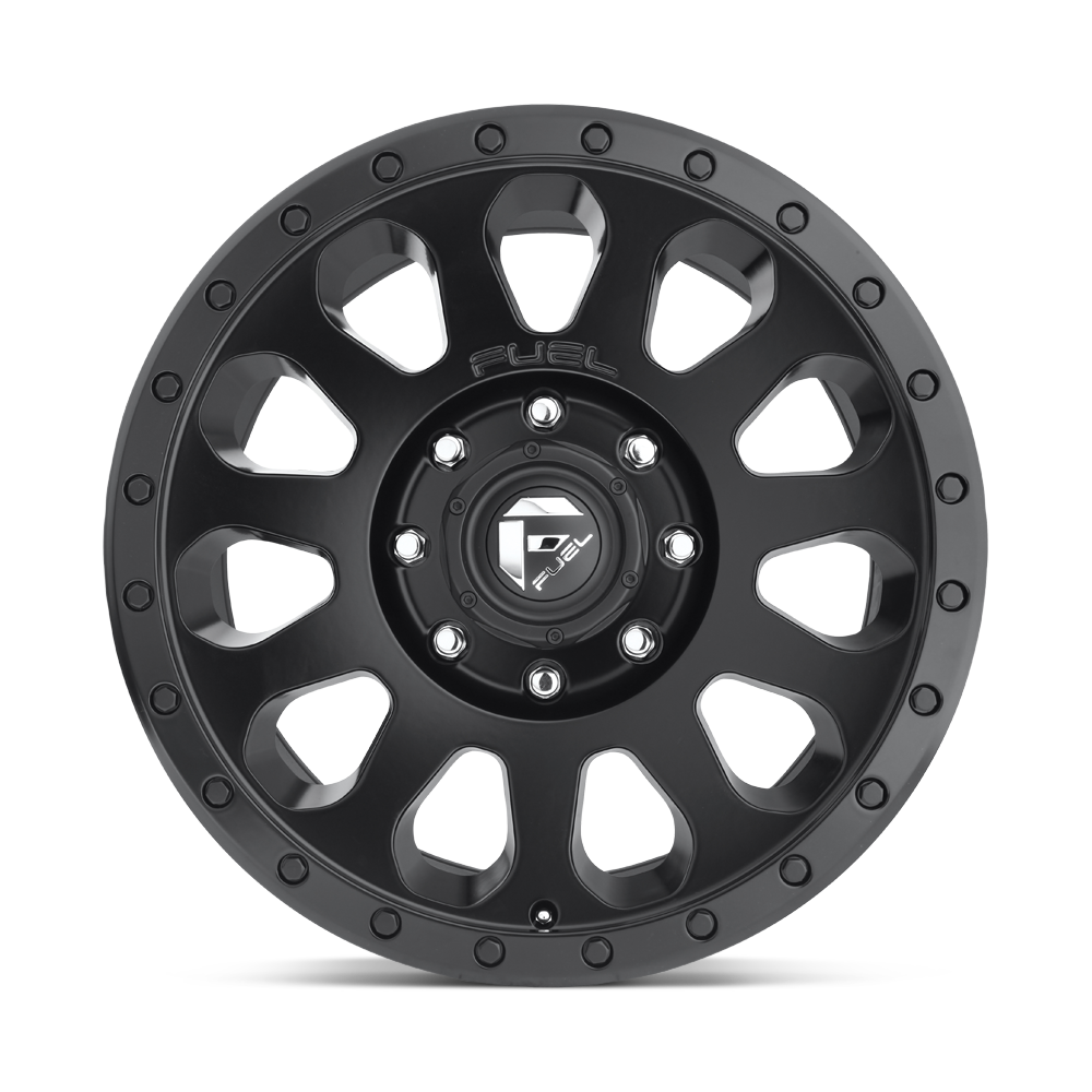 Fuel Wheels | VECTOR Front View Black