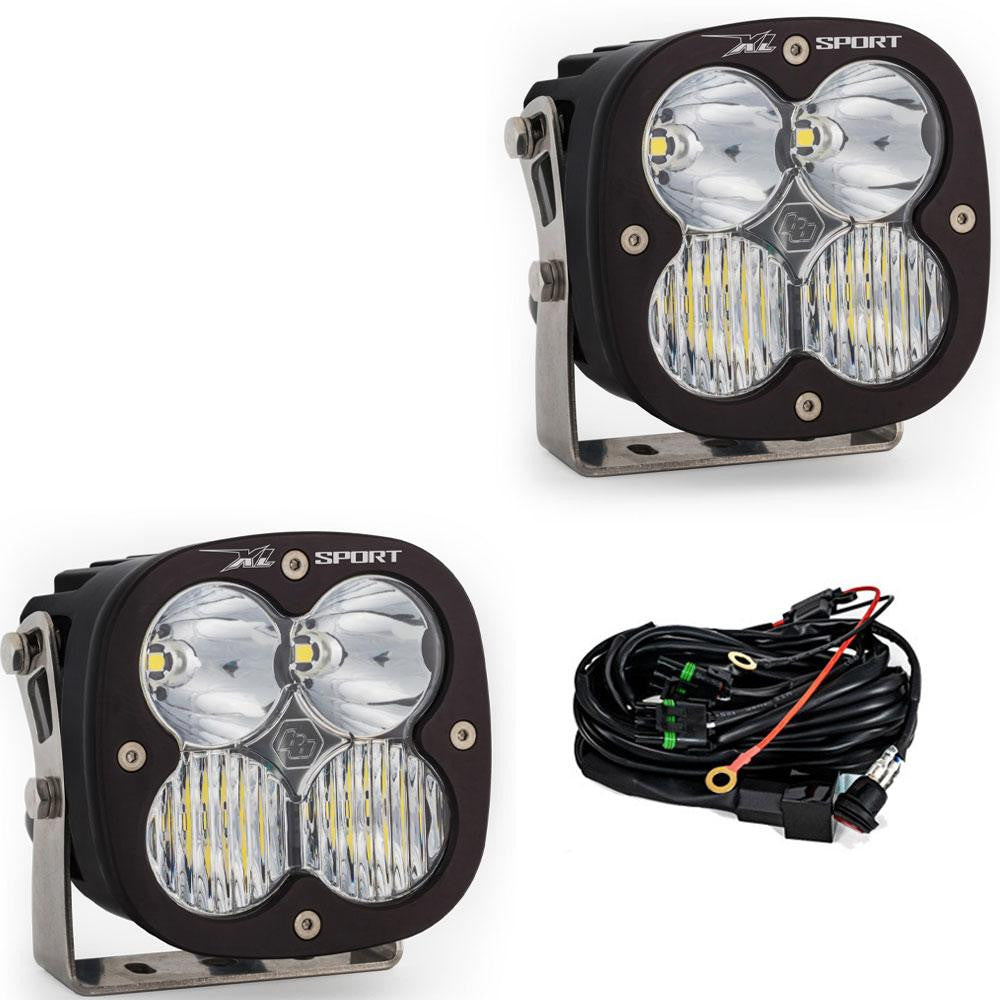 Baja Designs XL Sport LED Light Display of Included Parts 