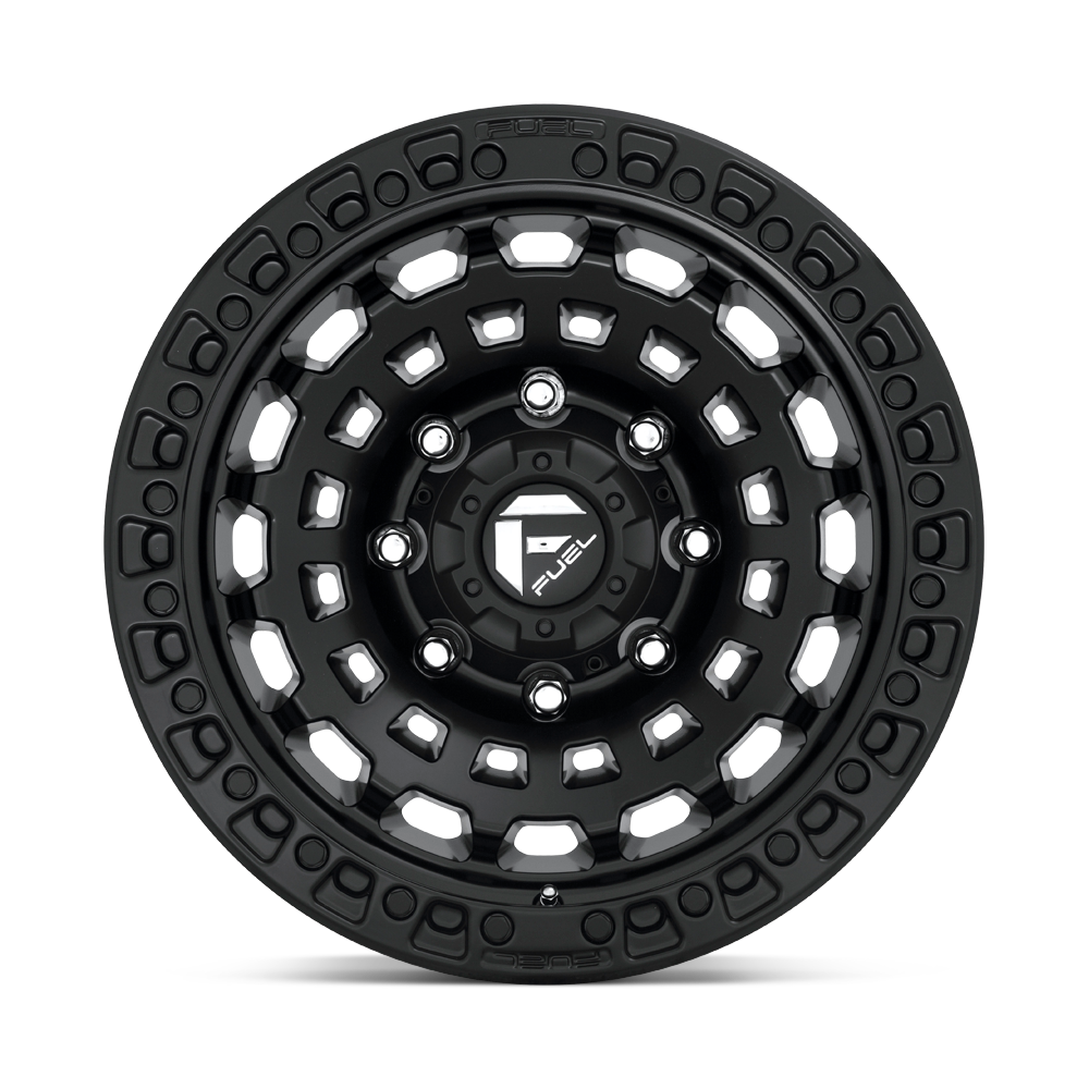 Fuel Wheels | ZEPHYR Front View Black