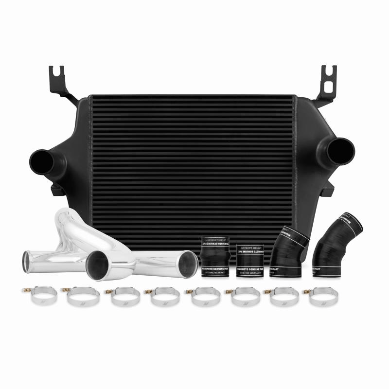 03-07 Ford 6.0L Powerstroke Intercooler Kit Intercooler Mishimoto Black parts