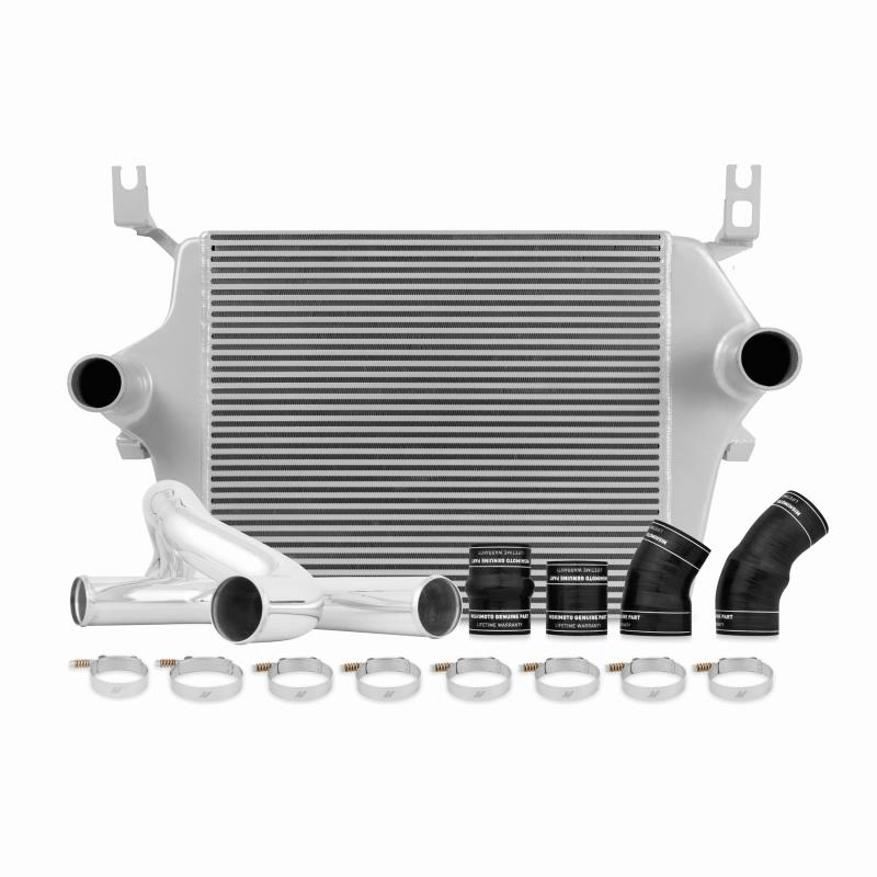 03-07 Ford 6.0L Powerstroke Intercooler Kit Intercooler Mishimoto Silver parts