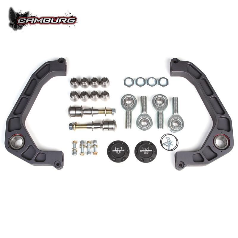 '04-20 Ford F150 Camburg Kinetik Billet Upper Control Arms Display of Included Parts 