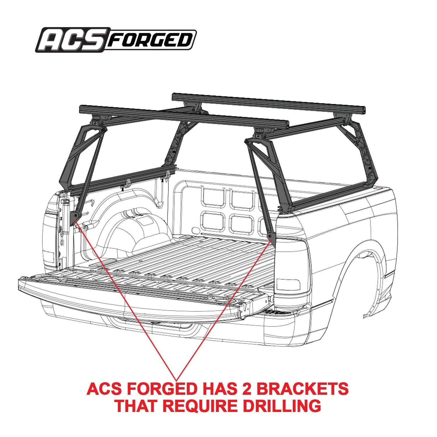 '04-23 Nissan Titan-ACS Forged Bed Accessories Leitner Designs design