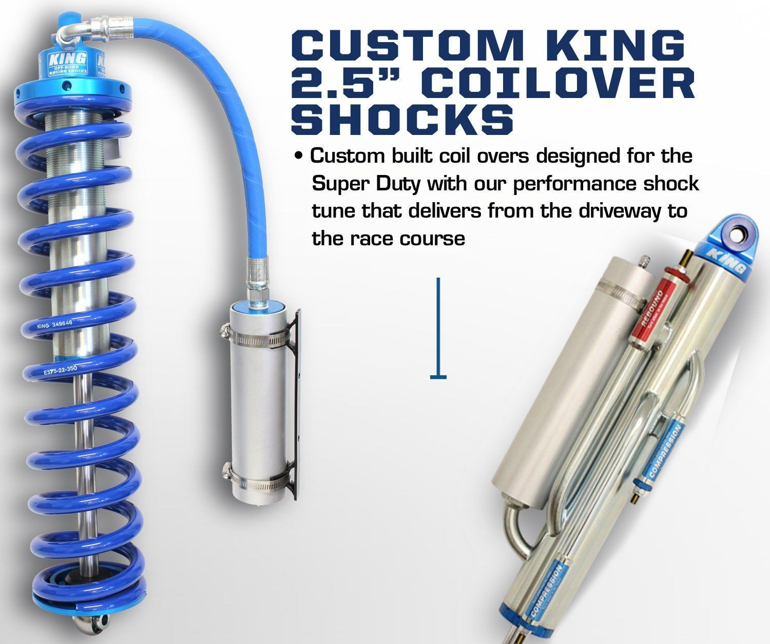 05-16 Ford F250/350 2.5 Coilover Conversion Shock Package Suspension Carli Suspension description