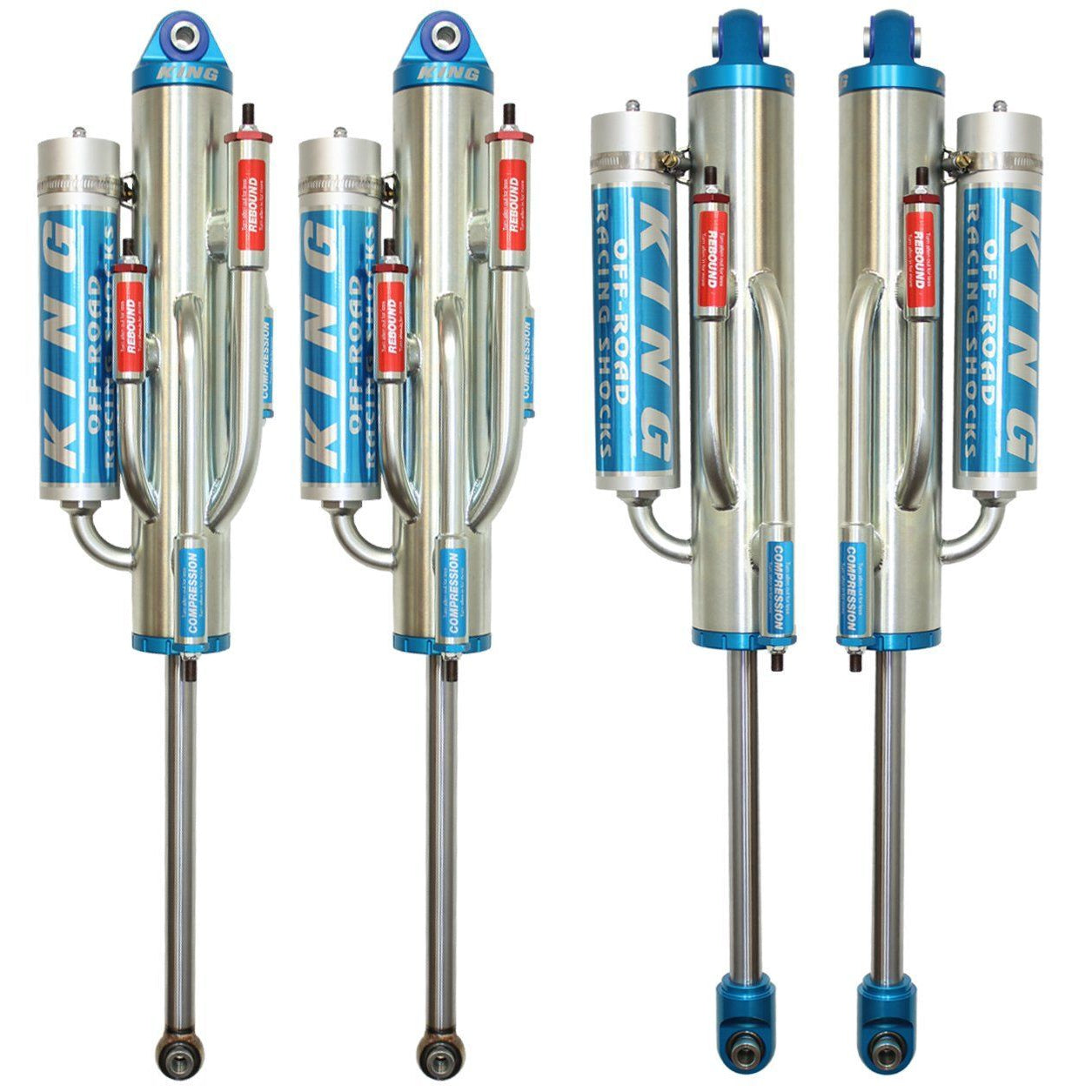 05-16 Ford F250/350 4.5" Lift Unchained 3.0 Shock Package Display of Included Parts 