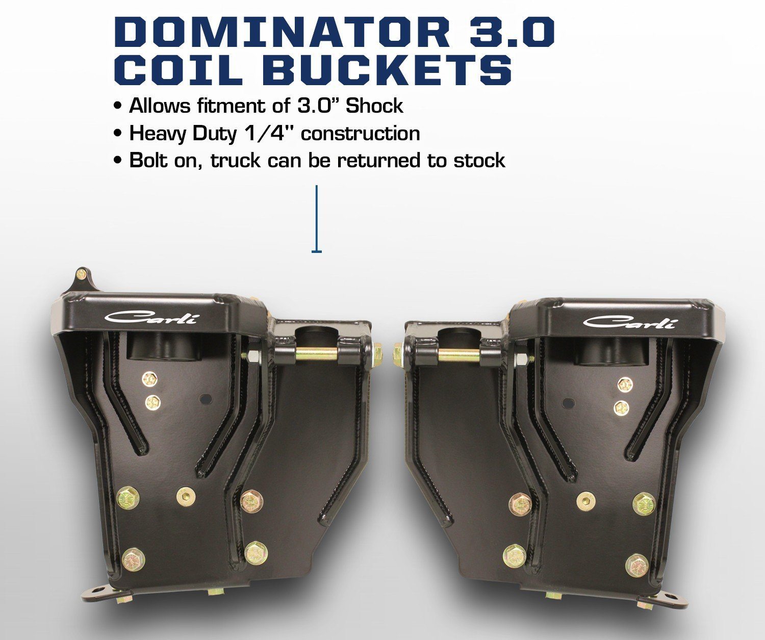 '05-16 FORD F250/350 4X4 DOMINATOR – FABRICATED COIL BUCKET Display and Benefits 