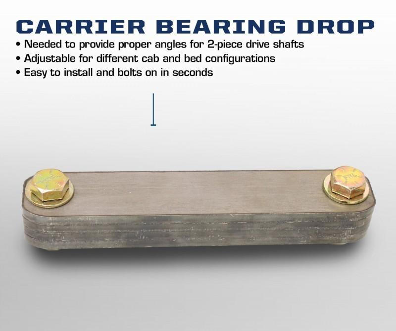 '05-24 Ford F250/350 Carrier Bearing Drop Kit Display and Benefits 