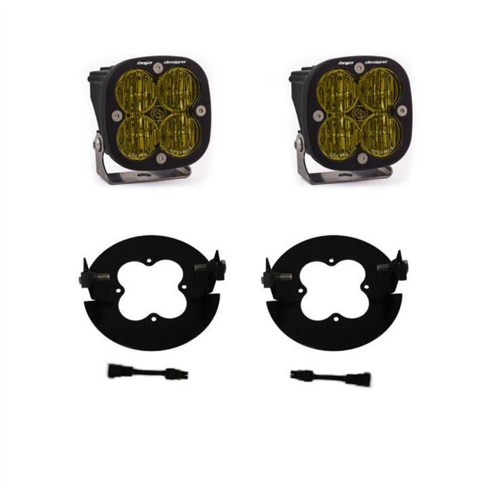 '05-11 Toyota Tacoma Baja Designs SAE Fog Light Kit Display of Included Parts 