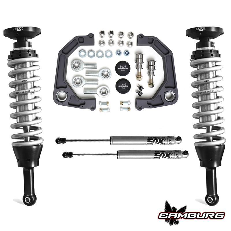 '07-14 Toyota FJ Cruiser Fox 2.5 Performance Suspension Kit Display of Included Parts 