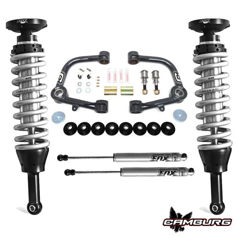 '07-14 Toyota FJ Cruiser Fox 2.5 Performance Suspension Kit Display of Included Parts 