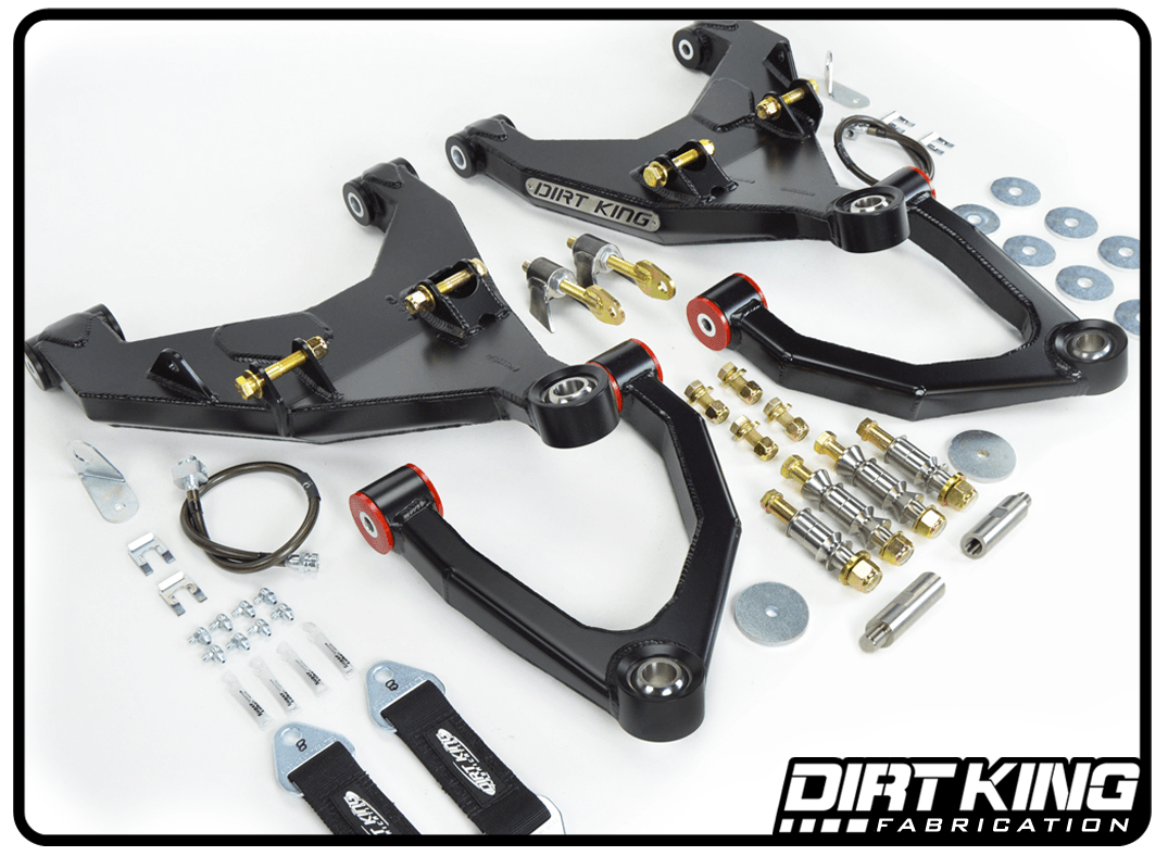 '07-14 Toyota FJ Cruiser Long Travel Kit Suspension Dirt King Fabrication 2007-2009 Bushing Upper Control Arms parts