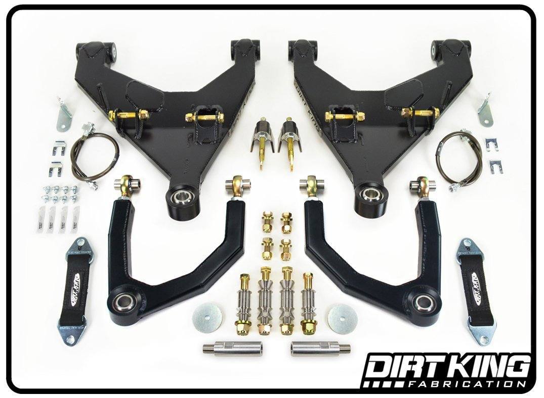 '07-14 Toyota FJ Cruiser Long Travel Kit Suspension Dirt King Fabrication 2007-2009 Heim Upper Control Arms parts