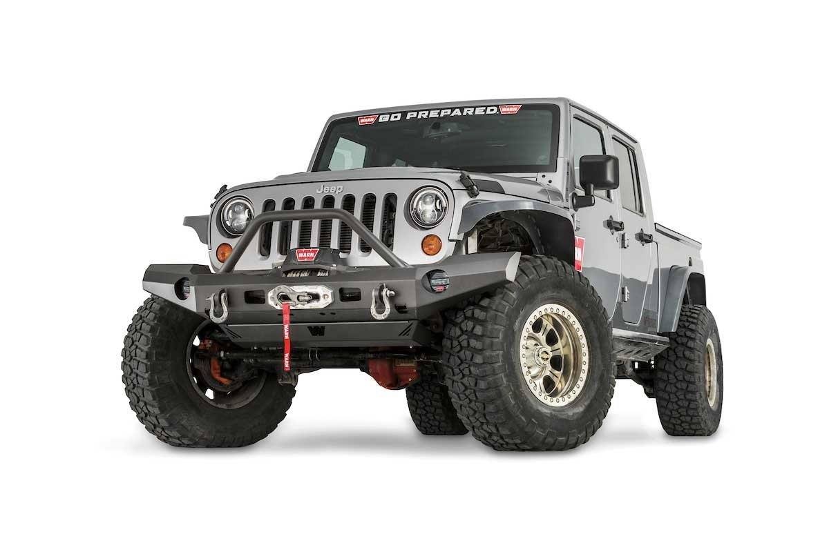 07-17 Jeep JK Elite Series Full Width Bumper Warn Industries display