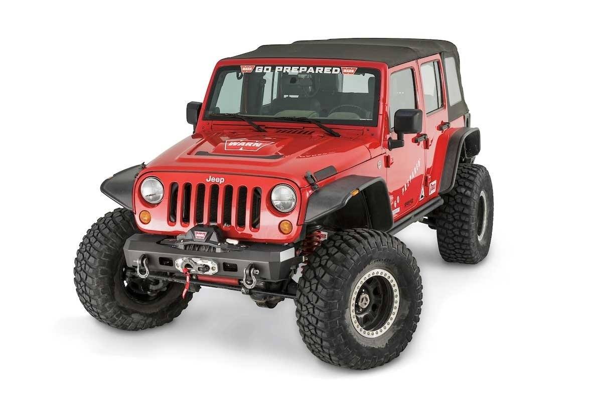 07-17 Jeep JK Elite Series Stubby Bumper Warn Industries display