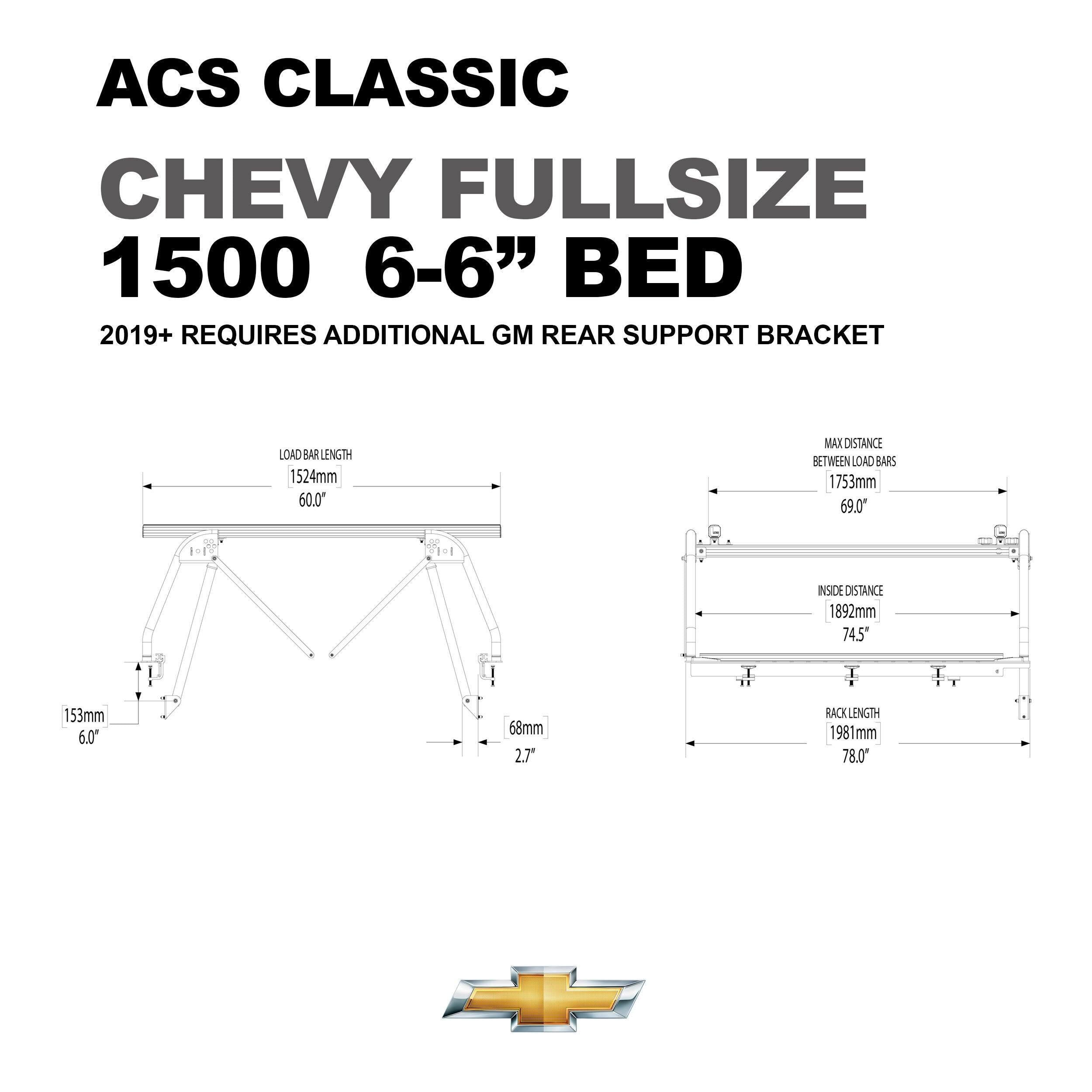 '07-23 Chevy/GMC 1500-ACS Classic Bed Accessories Leitner Designs design