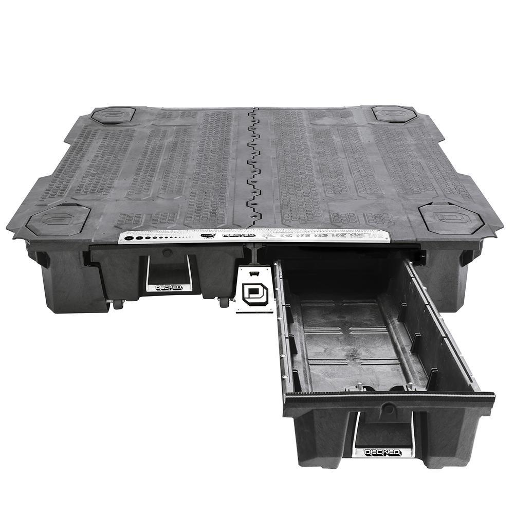 '07-19 Chevy/GMC 2500/3500 Truck Bed Storage System-8ft Bed Display of Included Parts 