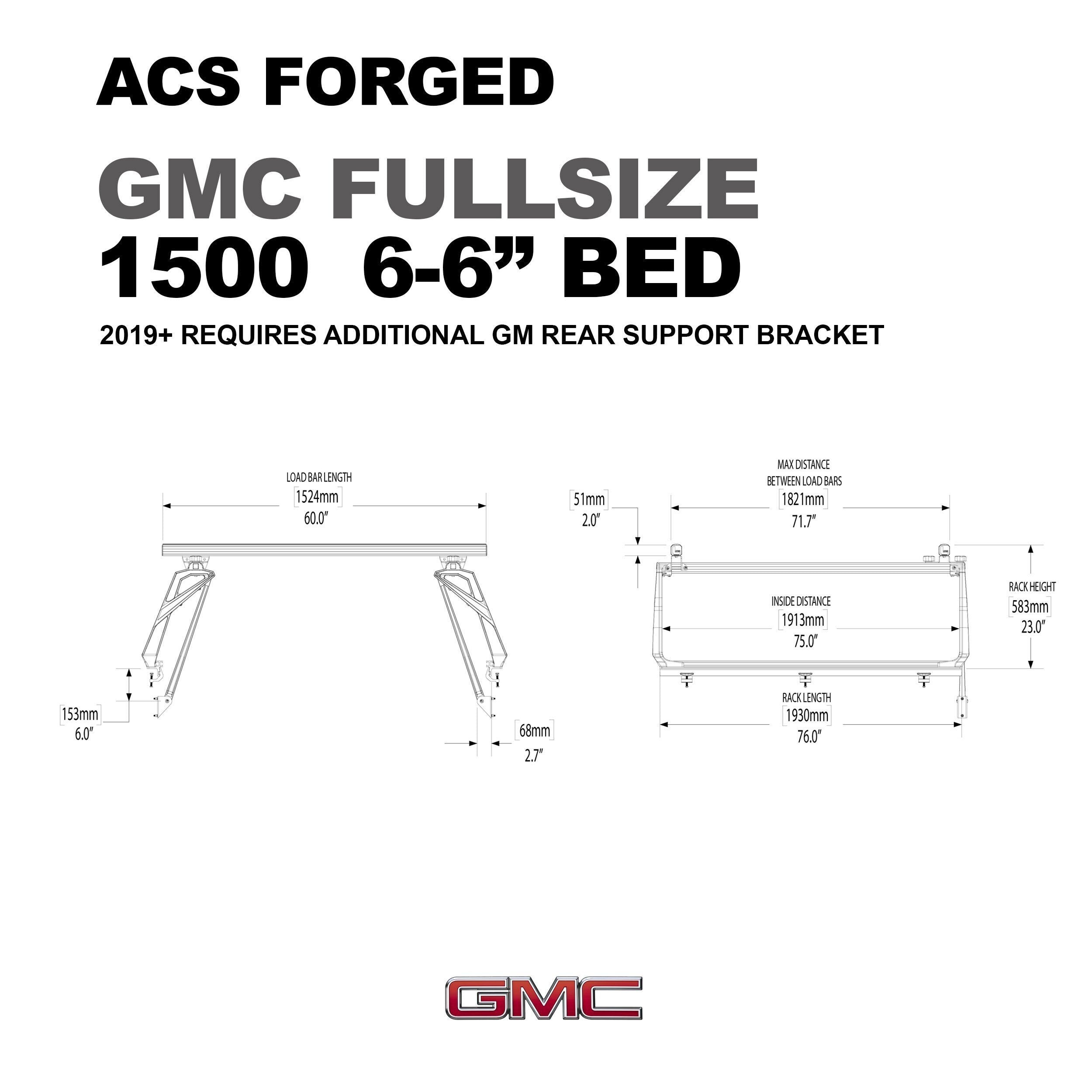 '07-23 Chevy/GMC 1500-ACS Forged Bed Accessories Leitner Designs design