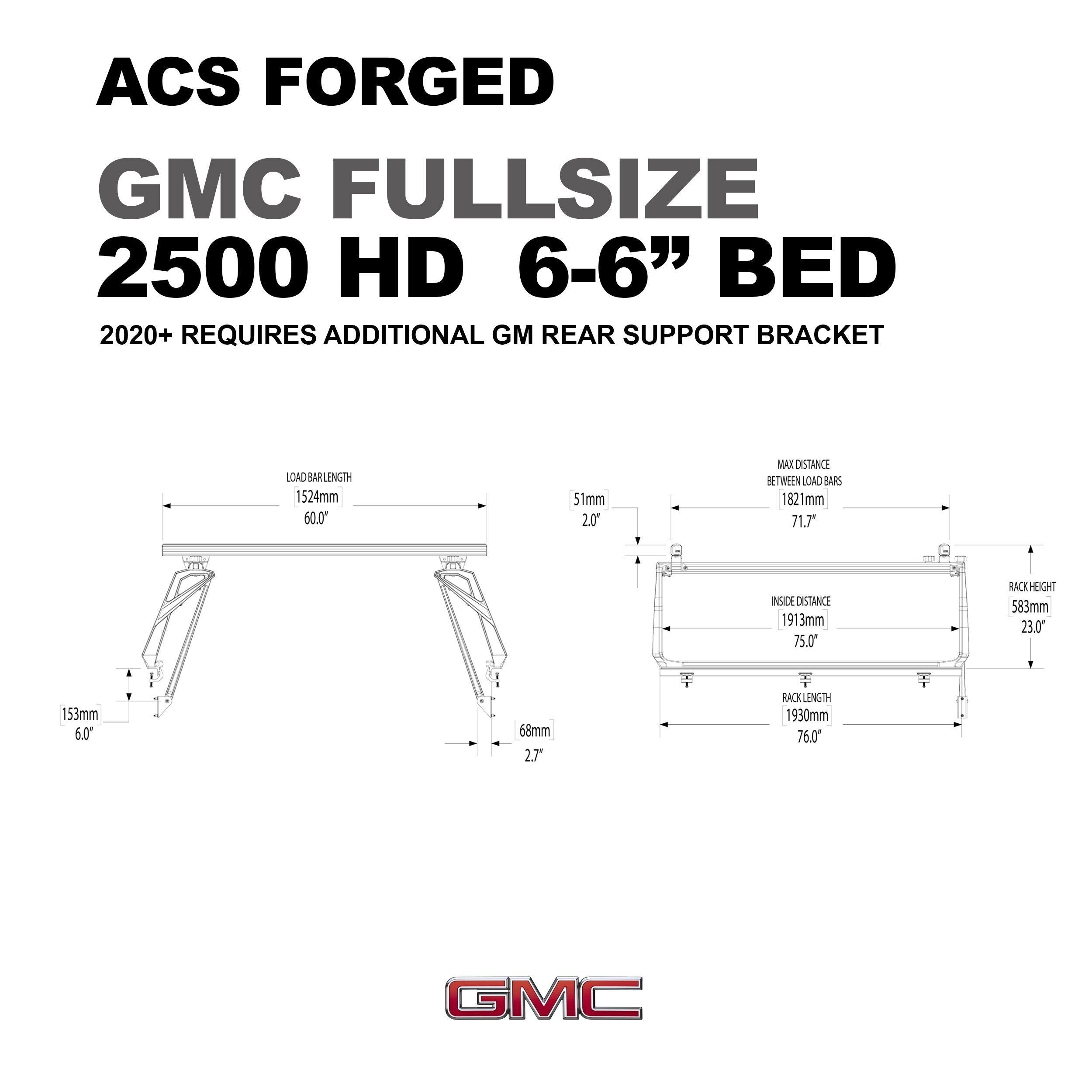 '07-22 Chevy/GMC 2500/3500HD-ACS Forged Bed Accessories Leitner Designs design