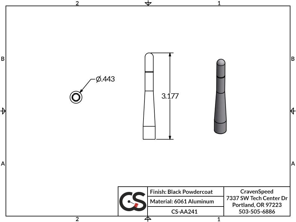 '07-14 GMC 1500 CravenSpeed Original Stubby Antenna Design and Measurements 