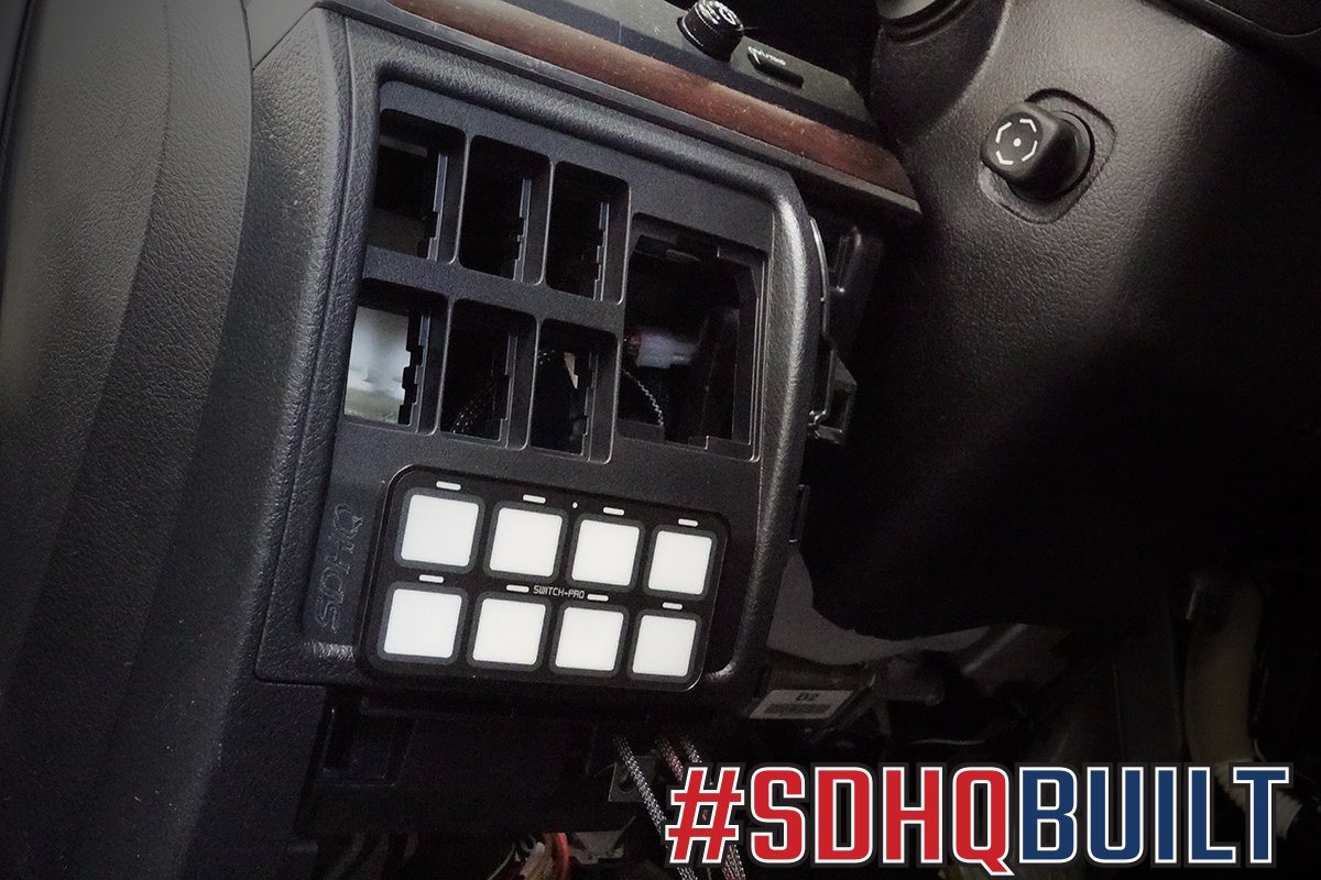 '08-21 Toyota Land Cruiser SDHQ Built Switch Pros Keypad Mount