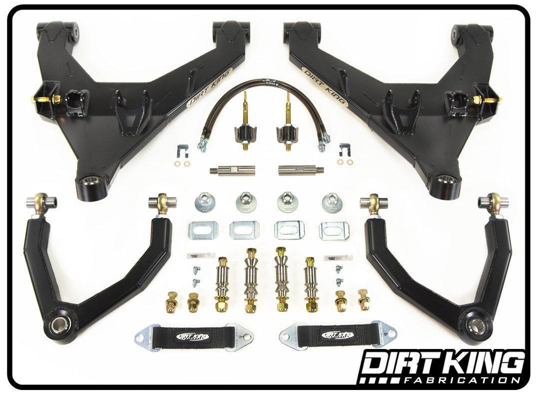 '09-14 Ford F150 Long Travel Kit Suspension Dirt King Fabrication Heim Upper Control Arms parts