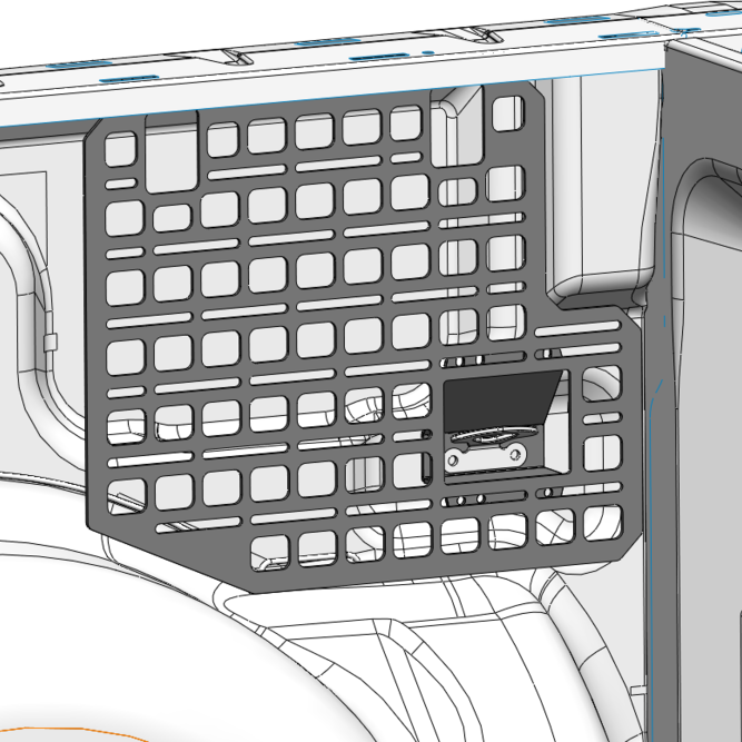 '09-14 Ford F150 Bedside Rack System-4 Panel Kit Bed Accessory BuiltRight Industries 3D design