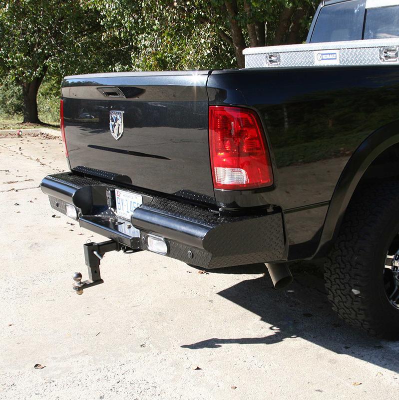 09-19 Dodge Ram 1500 Black Series Rear Bumper Display on vehicle 