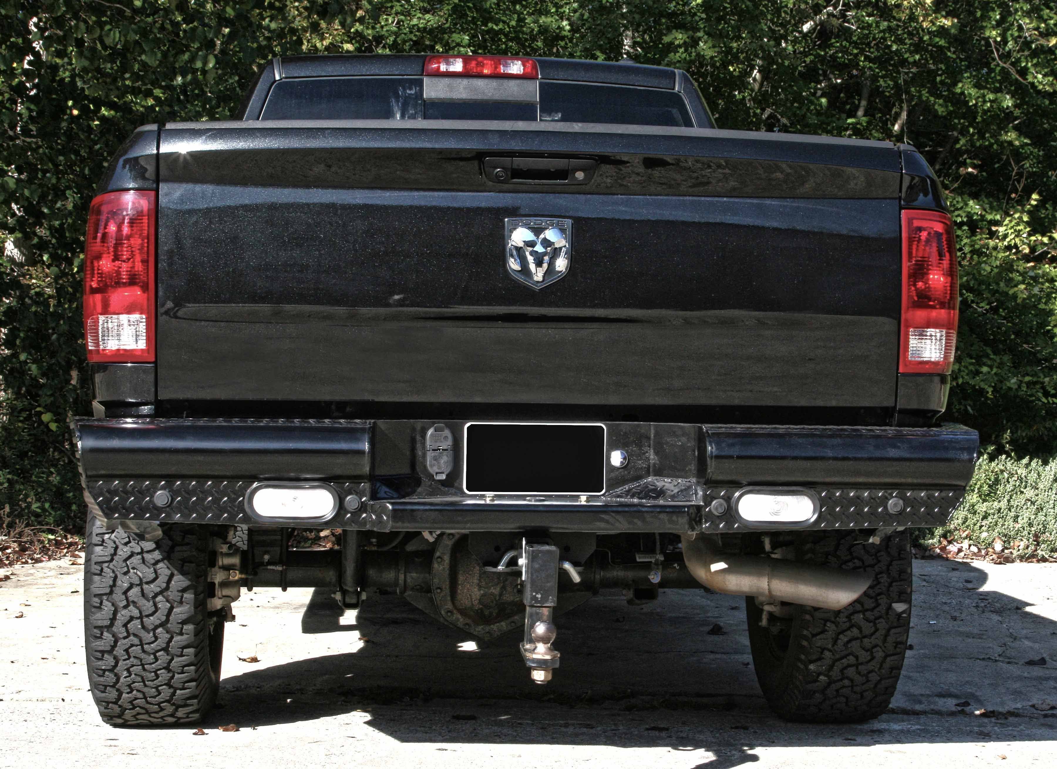 09-19 Dodge Ram 1500 Black Series Rear Bumper Display on vehicle 