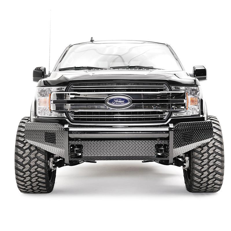 09-20 Ford F150 Black Steel Series Front Bumper Display on Vehicle 