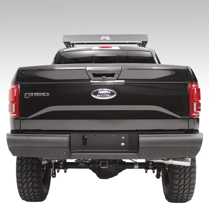 09-20 Ford F150 Elite Black Steel Series Rear Bumper Display on Vehicle 