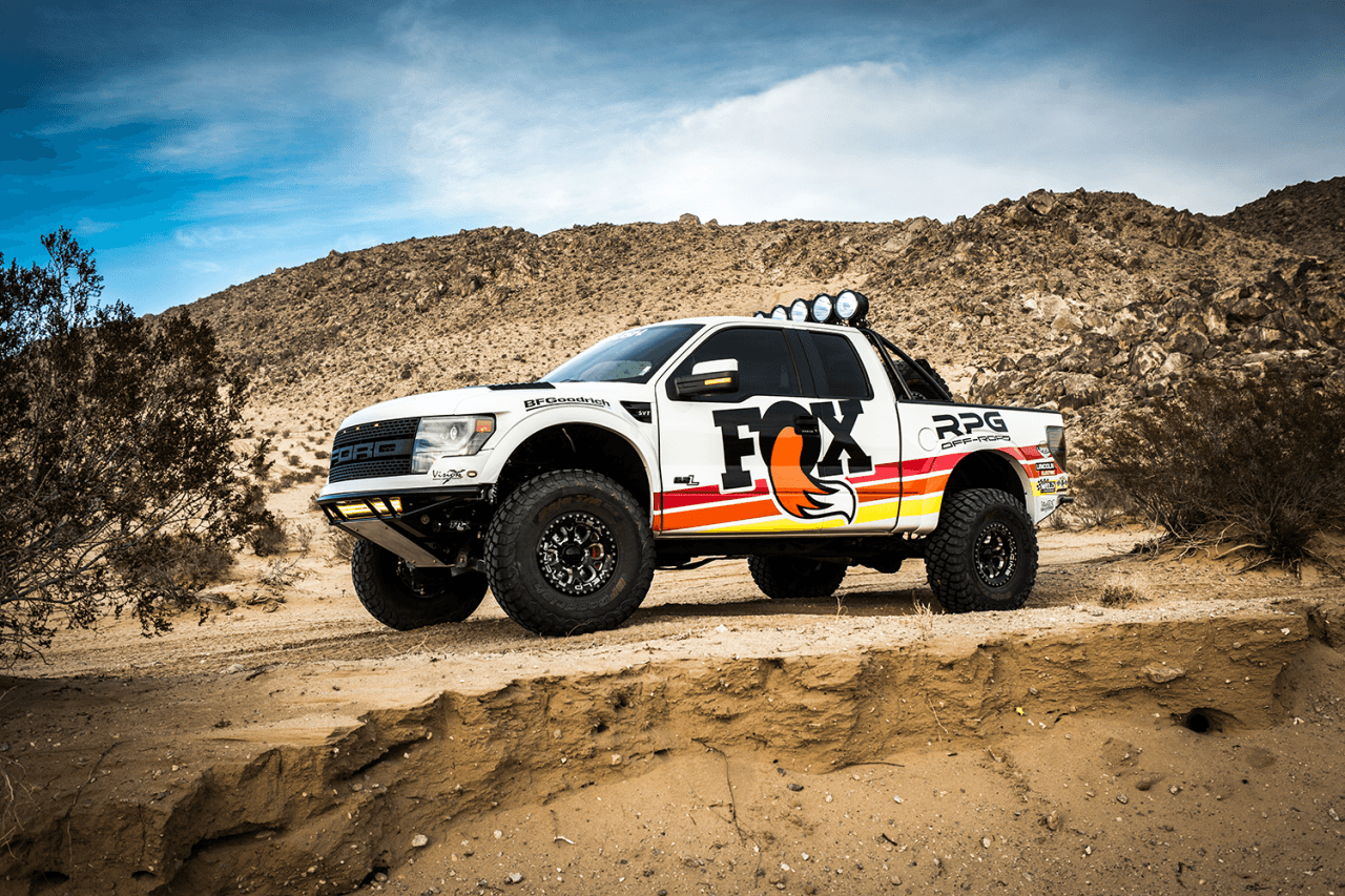 '10-14 Ford Raptor Factory Race Series 3.0 External Bypass QAB Shock Display of Included Parts 
