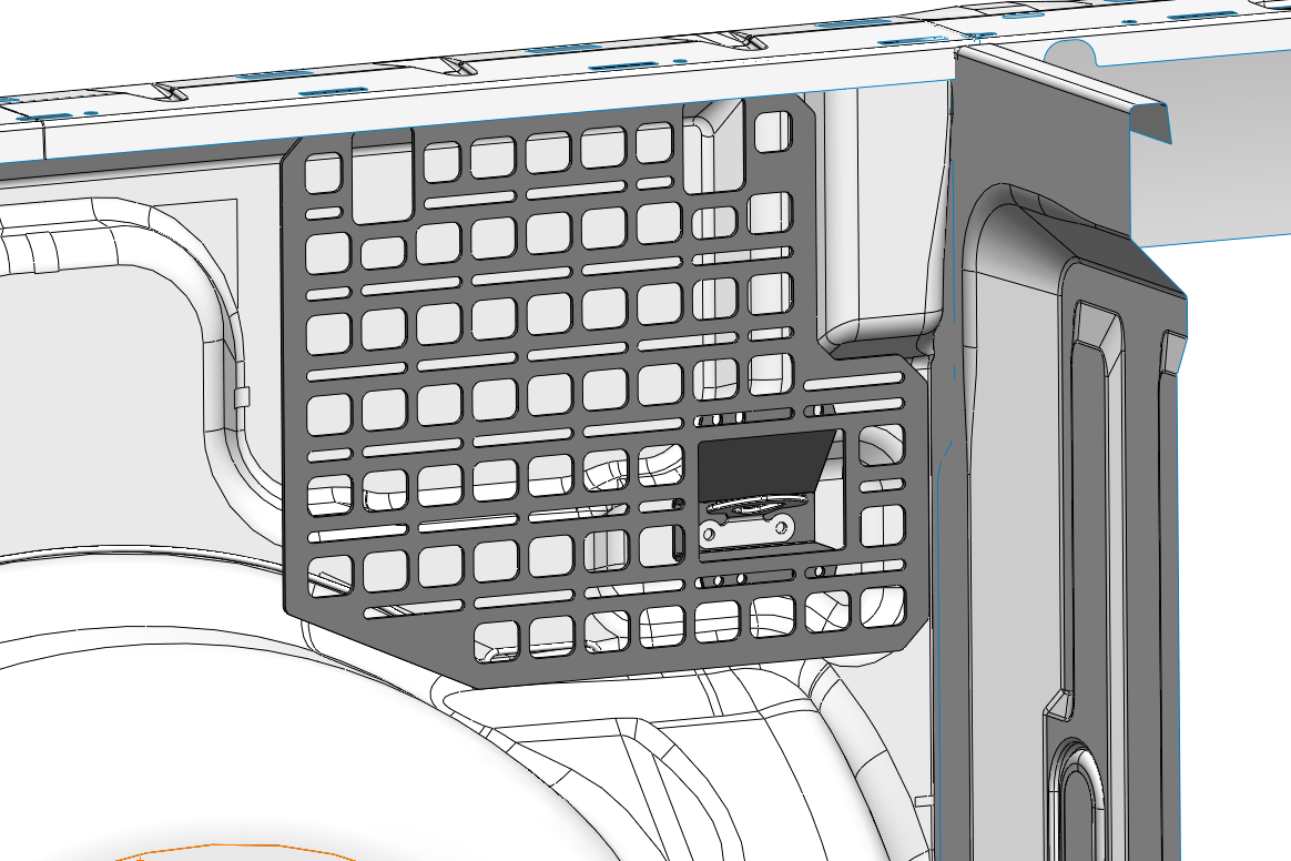 '09-14 Ford Raptor Bedside Rack System-4 Panel Kit 3D design