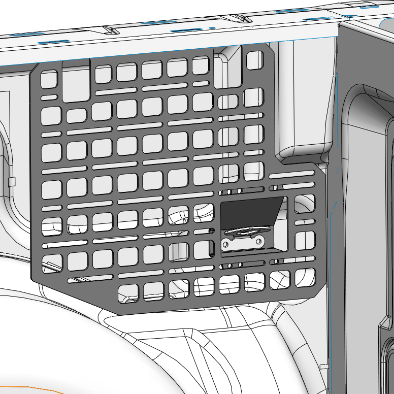 '09-14 Ford Raptor Bedside Rack System-4 Panel Kit 3D design