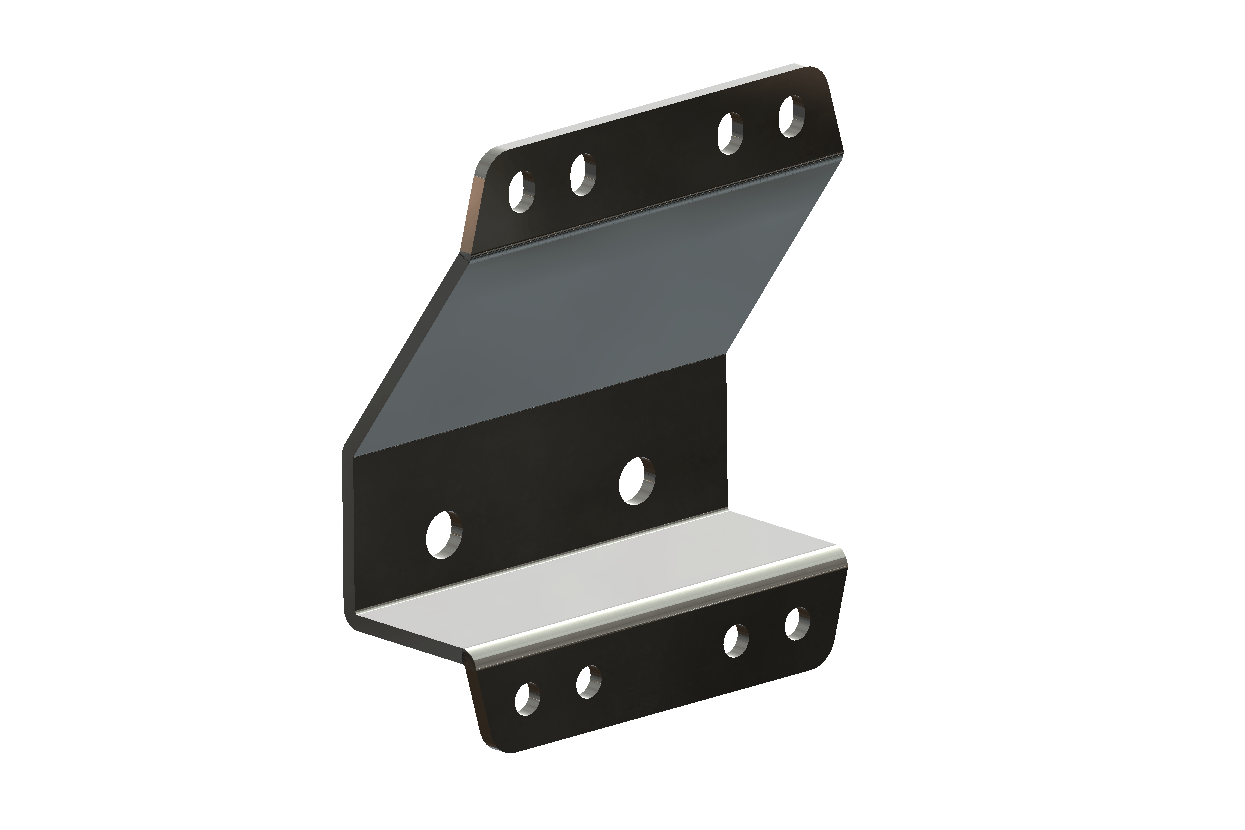 '09-14 Ford Raptor Bedside Rack System-4 Panel Kit Close-up Display of Mounting Bracket 