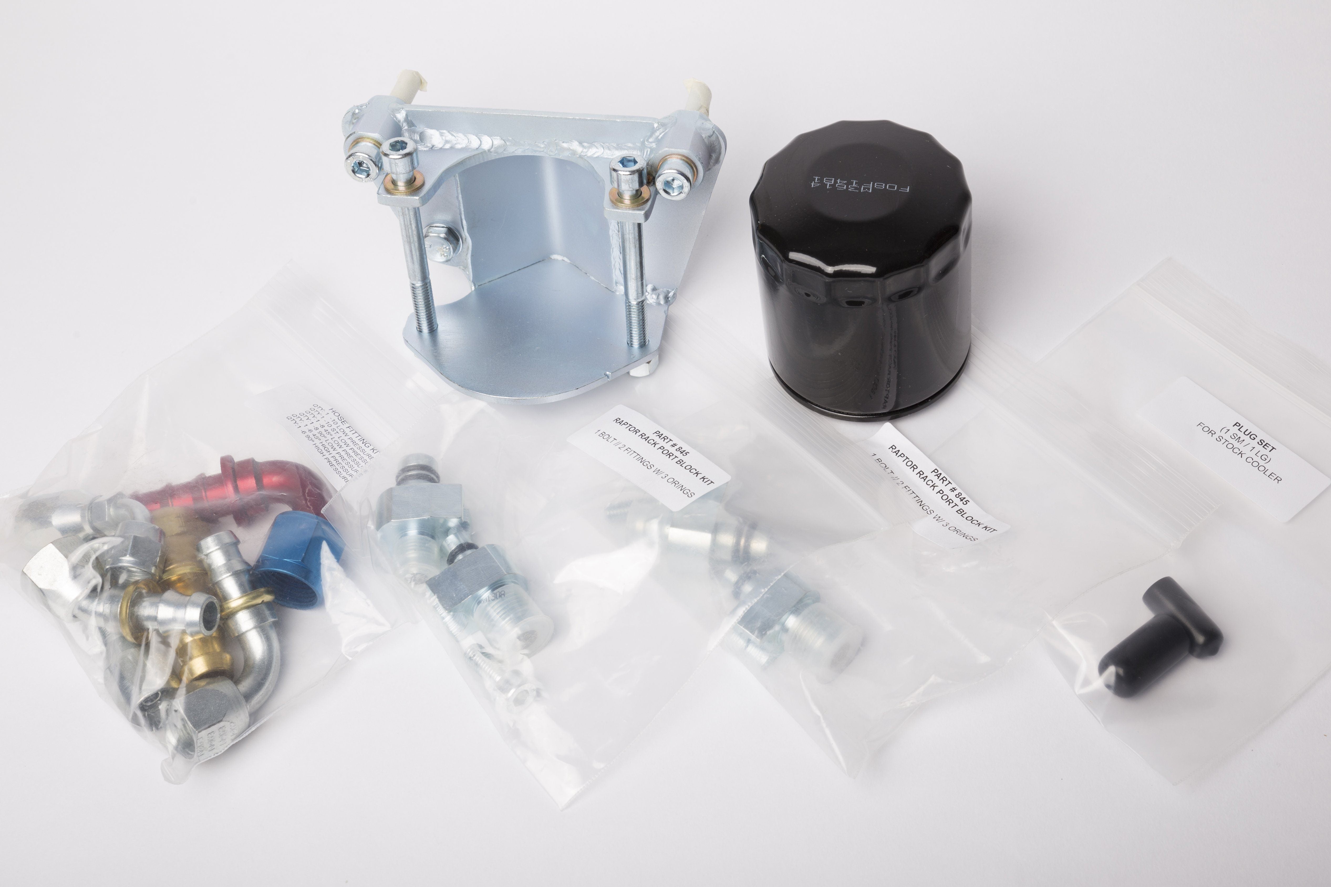 '10-14 Ford Raptor Performance Steering Upgrade Kit Display of Included Parts 