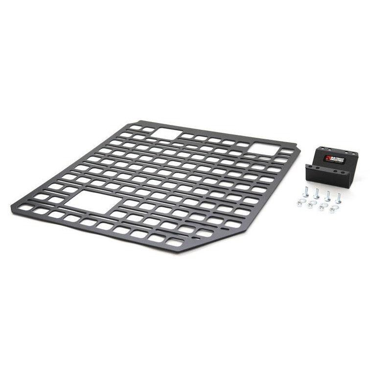 '09-14 Ford Raptor BuiltRight Industries Bedside Rack System-Rear Panel Display of Included Parts 