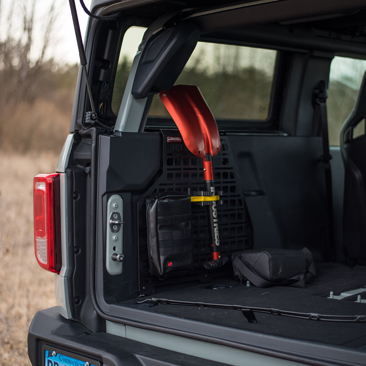 '21-24 Ford Bronco 2-Door Builtright Industries Molle Compatiable Cargo Panel-Driver Side Display in Vehicle 