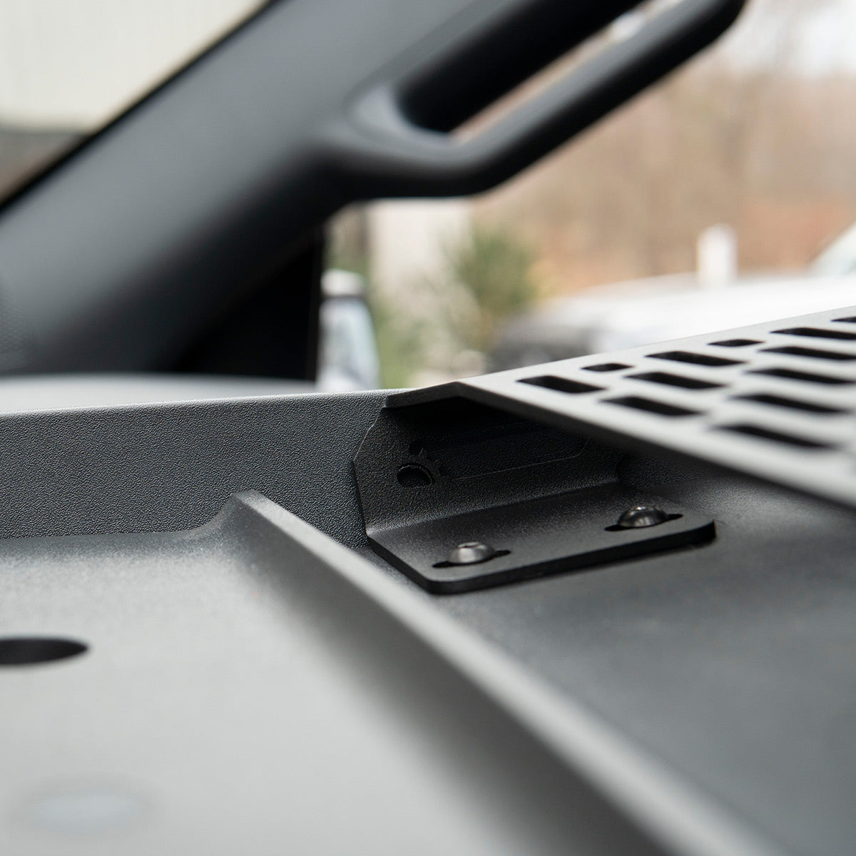 '21-23 Ford Raptor BuiltRight Industries Pro Dash Mount Kit close-up Display in Vehicle 