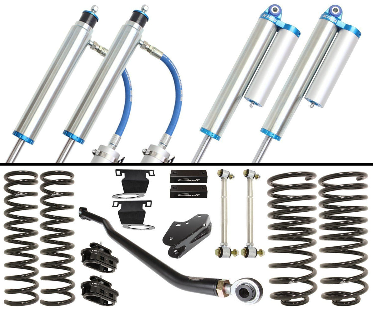 '14-24 Ram 2500 Carli 2.5 Pintop Suspension System - 3" Lift Display of Included Parts 