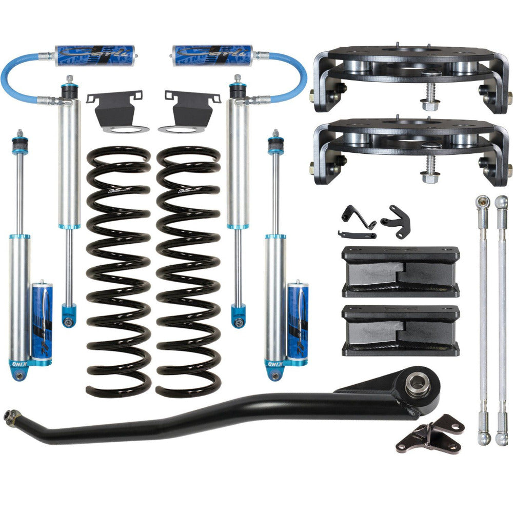 '14-24 Ram 2500 Air Ride-2.5" Pintop Leveling System Display of Included Parts 