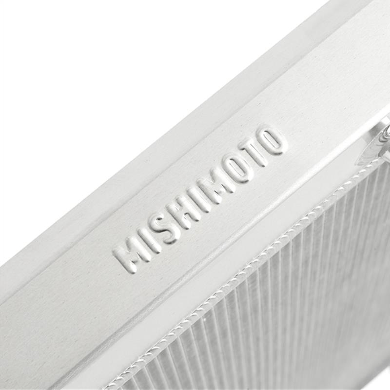 14-18 Chevy 1500 V8 Performance Aluminum Radiator Transmission Cooler Mishimoto close-up