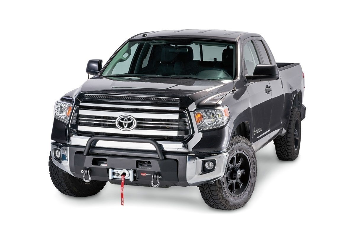 '14-21 Toyota Tundra Warn Semi Hidden Winch Mount Kit Bumper Warn Industries display